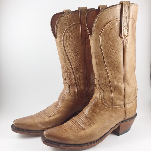 Lucchese Shoes - LUCCHESE Amberle Leather Western Boots